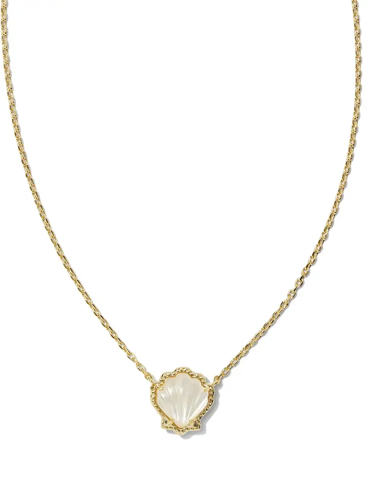 Kendra Scott BRYNNE SHELL PNDT NCK GOLD IVORY MOP
