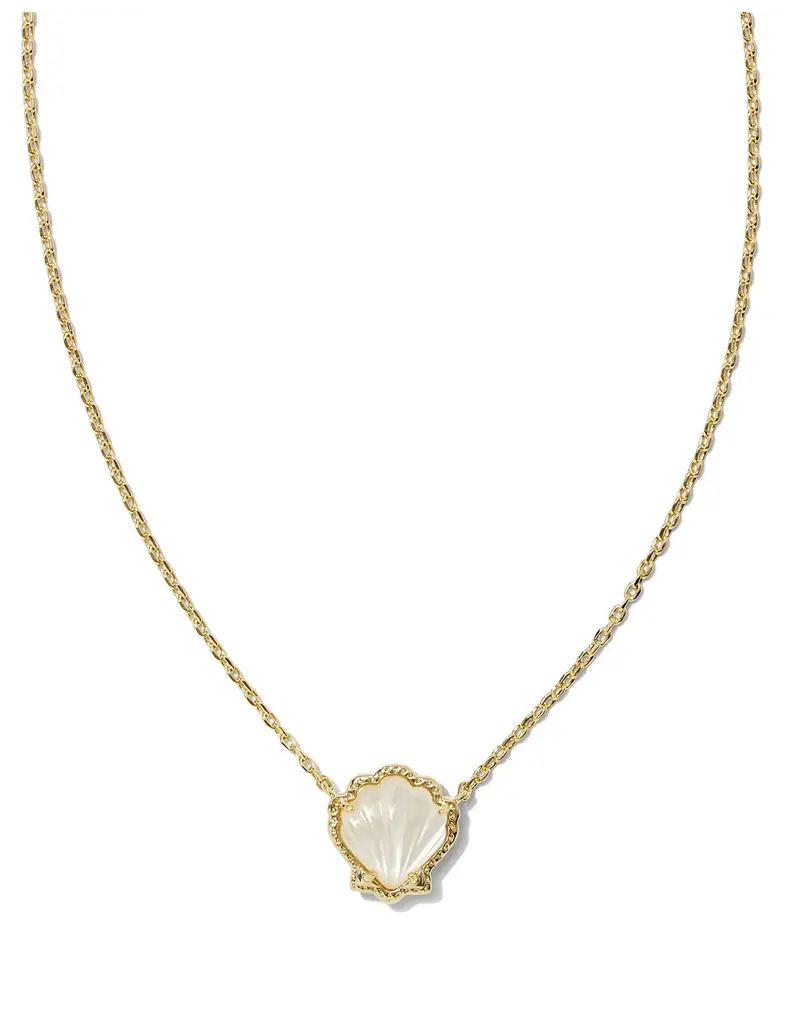 Kendra Scott BRYNNE SHELL PNDT NCK GOLD IVORY MOP