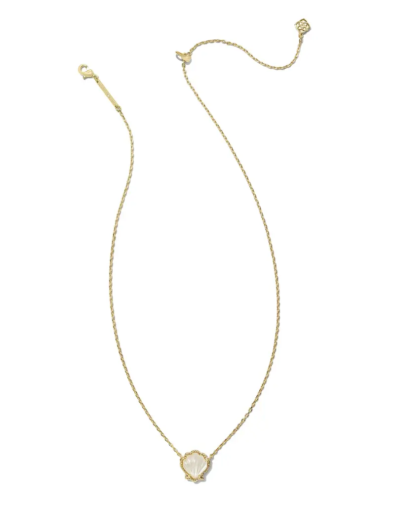 Kendra Scott BRYNNE SHELL PNDT NCK GOLD IVORY MOP