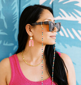 Ink + Alloy Polly Confetti Beaded Eyeglass Chain (st. tropez)