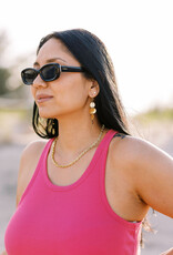 Ink + Alloy Gretchen Large Circle Earrings (gold)
