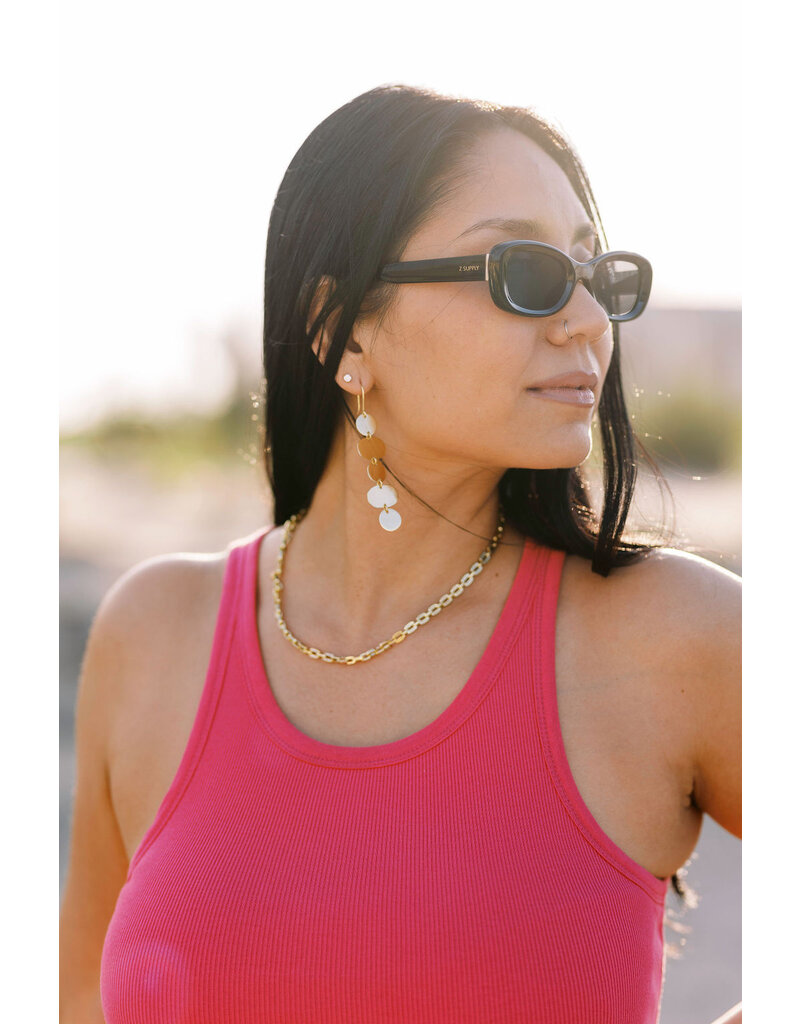 Ink + Alloy Gretchen Large Circle Earrings (gold)