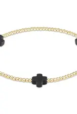 ENEWTON Signature Cross Pattern 2mm Bracelet Gold
