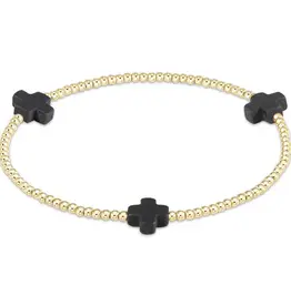 ENEWTON Signature Cross Pattern 2mm Bracelet Gold