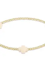 ENEWTON Signature Cross Pattern 2mm Bracelet Gold