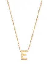 Kendra Scott Letter E Pendant Necklace Gold
