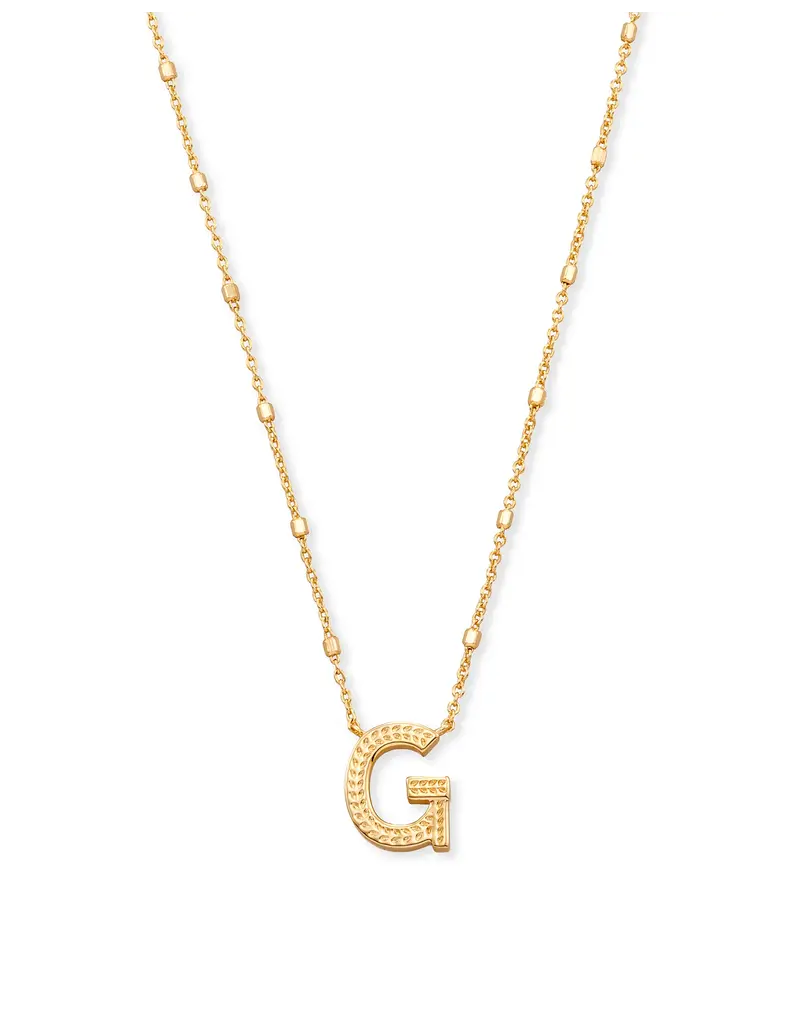 Kendra Scott Letter G Pendant Necklace Gold
