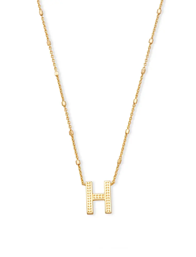 Kendra Scott Letter H Pendant Necklace Gold