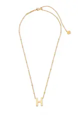 Kendra Scott Letter H Pendant Necklace Gold