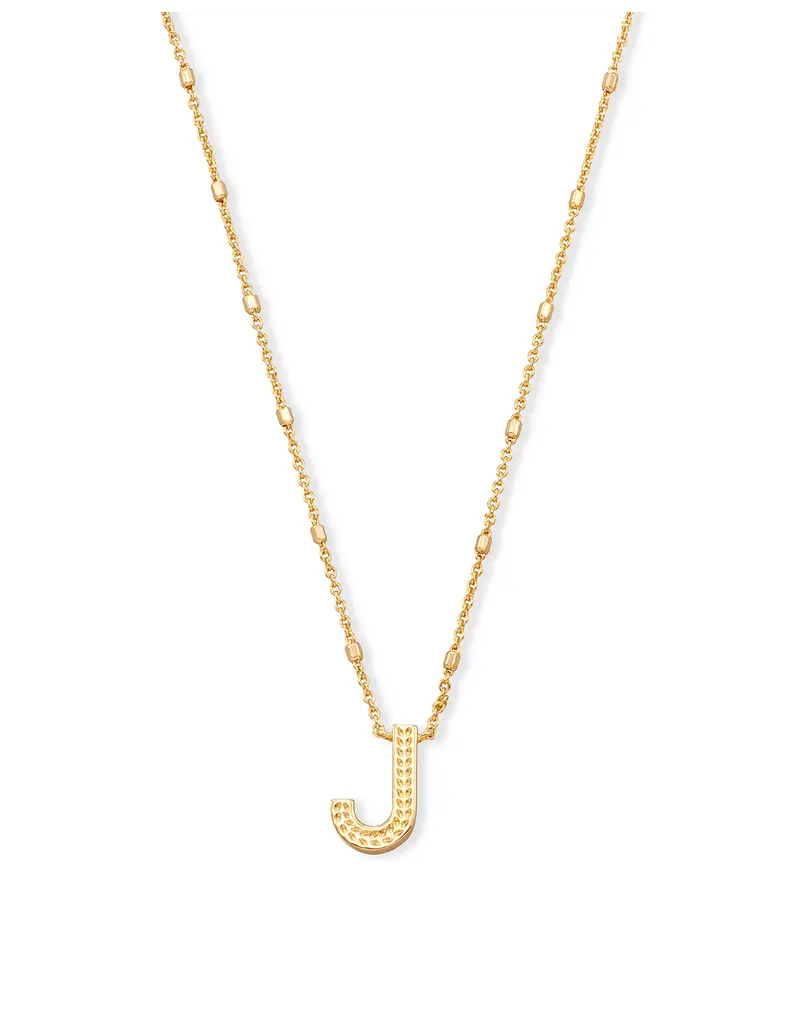 Kendra Scott Letter J Pendant Necklace Gold