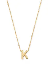 Kendra Scott Letter K Pendant Necklace Gold