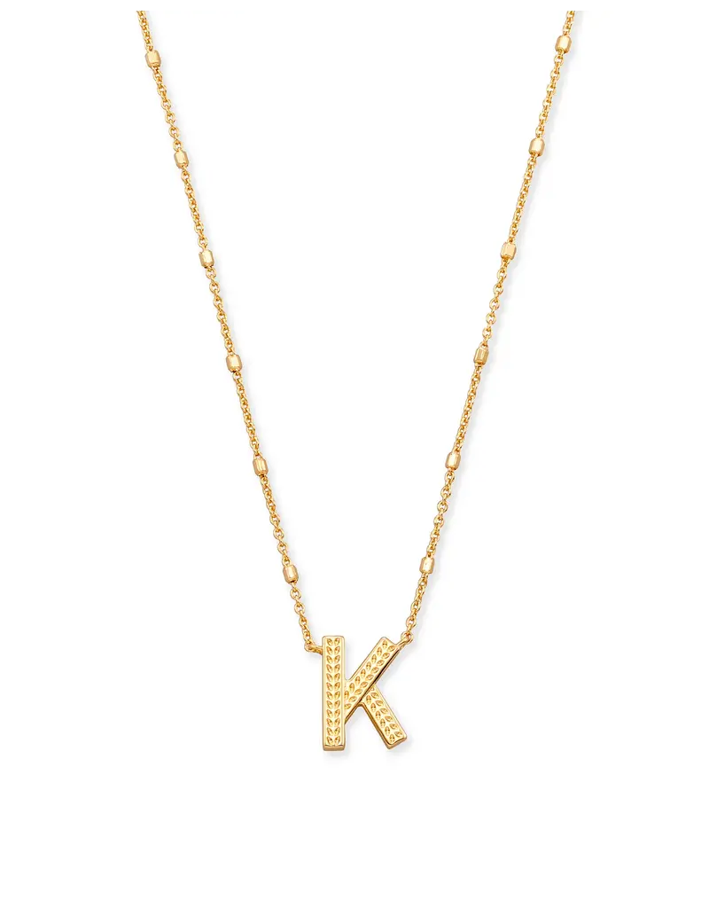 Kendra Scott Letter K Pendant Necklace Gold