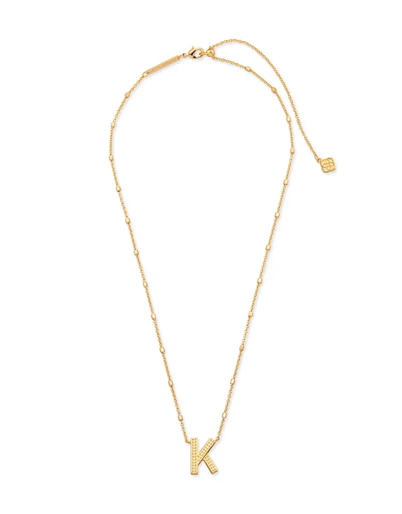 Kendra Scott Letter K Pendant Necklace Gold