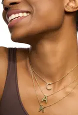Kendra Scott Letter K Pendant Necklace Gold