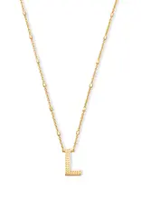 Kendra Scott Letter L Pendant Necklace Gold