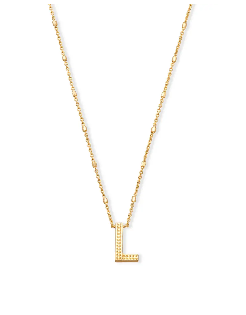 Kendra Scott Letter L Pendant Necklace Gold