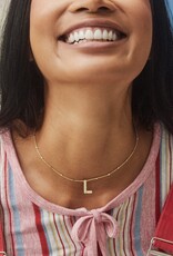 Kendra Scott Letter L Pendant Necklace Gold