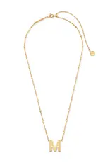 Kendra Scott Letter M Pendant Necklace Gold