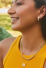 Kendra Scott Letter M Pendant Necklace Gold