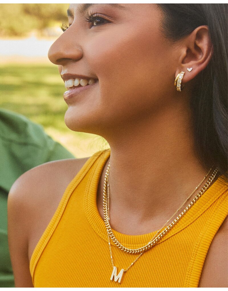 Kendra Scott Letter M Pendant Necklace Gold