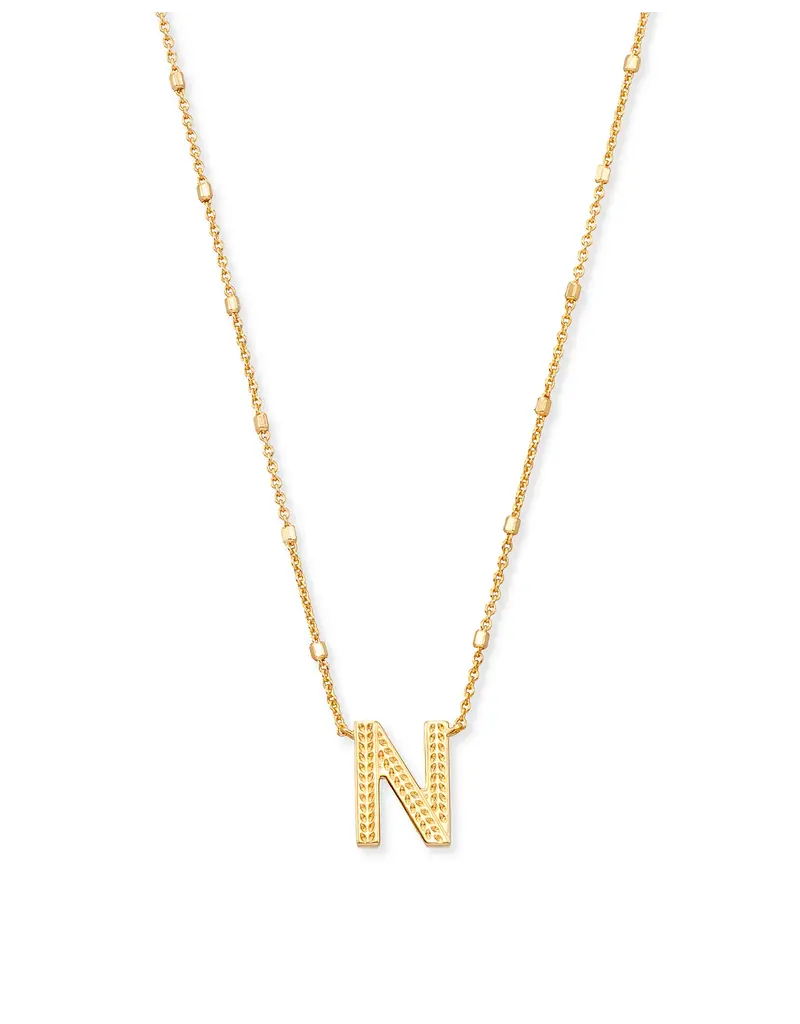 Kendra Scott Letter N Pendant Necklace Gold