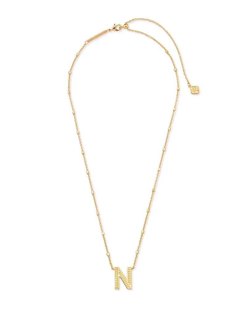 Kendra Scott Letter N Pendant Necklace Gold