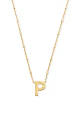 Kendra Scott Letter P Pendant Necklace Gold