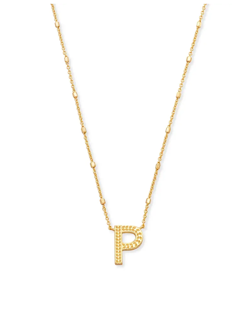 Kendra Scott Letter P Pendant Necklace Gold