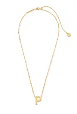 Kendra Scott Letter P Pendant Necklace Gold