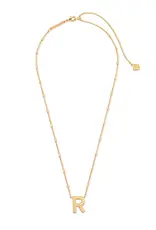 Kendra Scott Letter R Pendant Necklace Gold