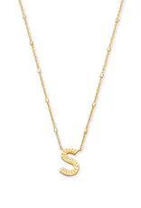 Kendra Scott Letter S Pendant Necklace Gold