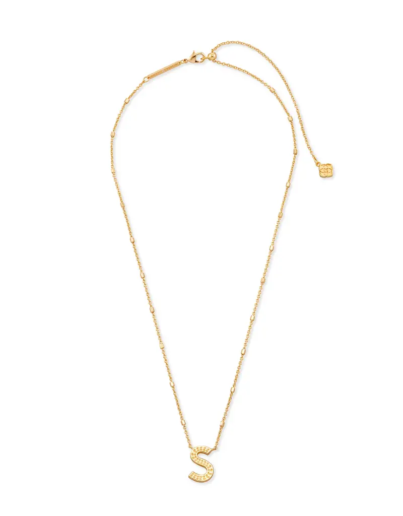 Kendra Scott Letter S Pendant Necklace Gold