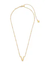 Kendra Scott Letter V Pendant Necklace Gold Kendra Scott Letter V Pendant Necklace Gold