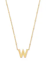 Kendra Scott Letter W Pendant Necklace Gold