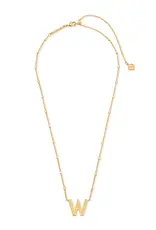 Kendra Scott Letter W Pendant Necklace Gold