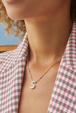 Kendra Scott Letter S Pendant Necklace Rhodium