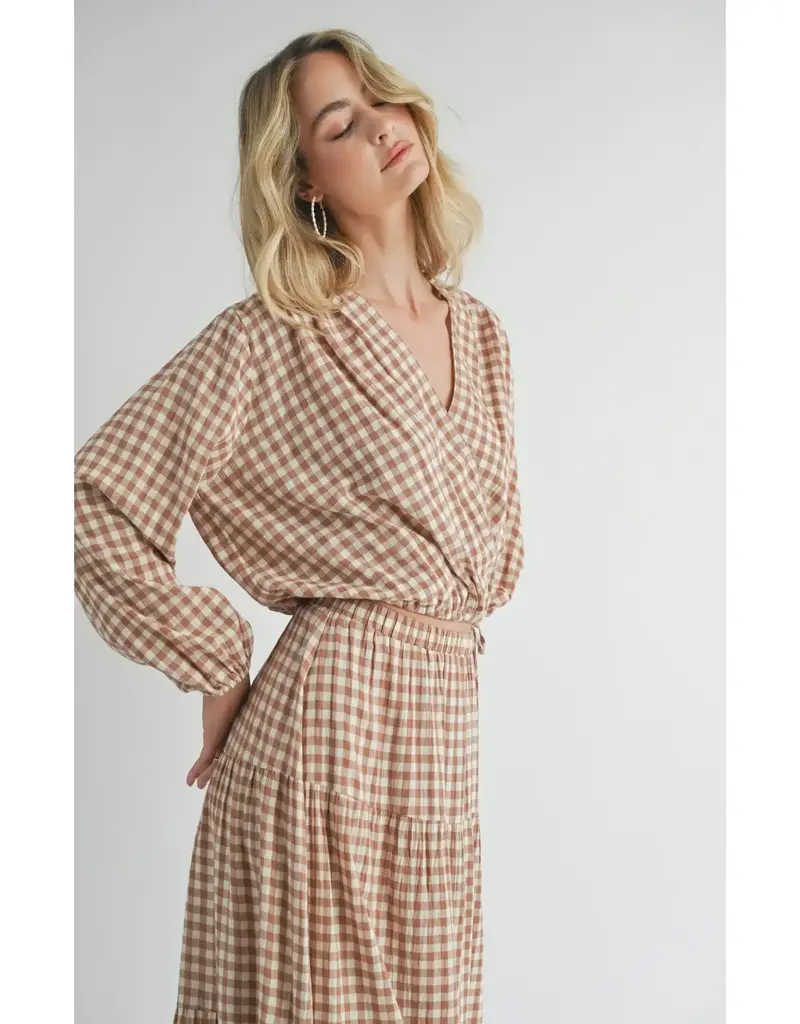 Sadie & Sage Souvenirs Surplice Top