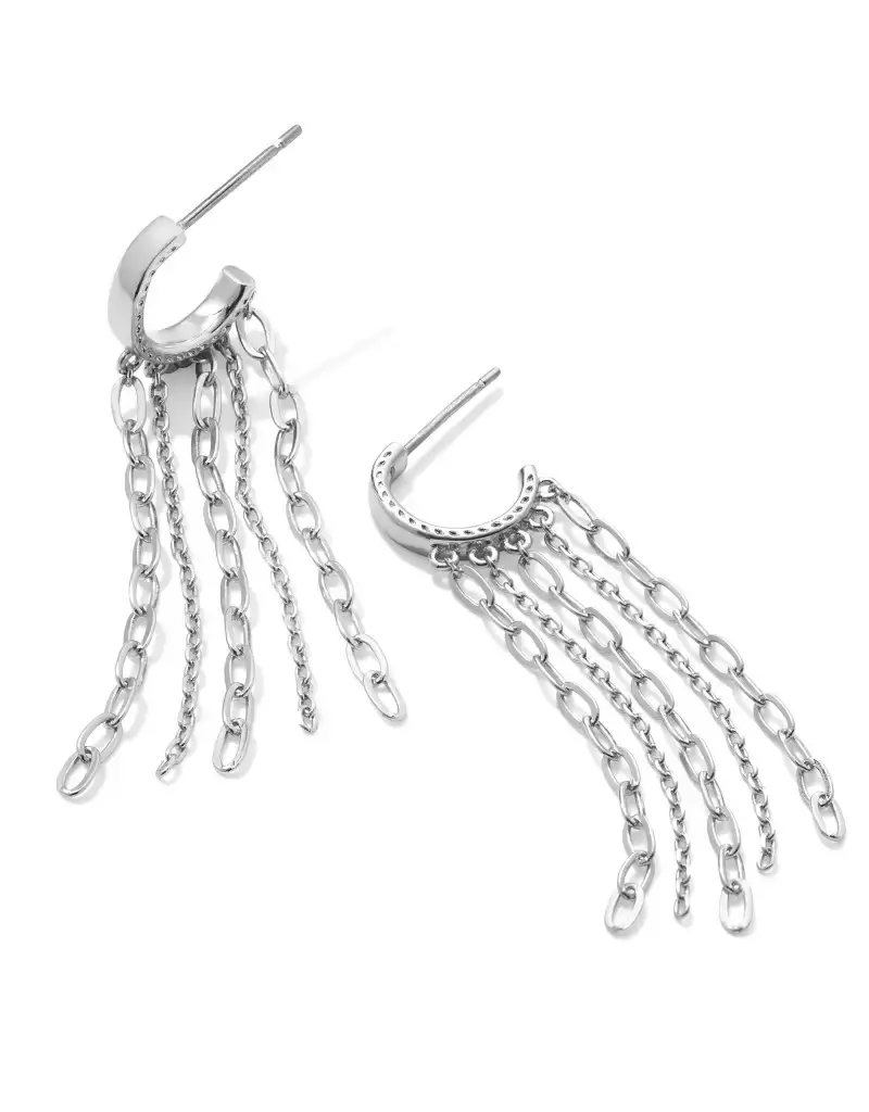 Kendra Scott Eve Huggie Earring Rhodium Metal