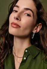 Kendra Scott Lexi Hoop Earring Rhodium White Crystal