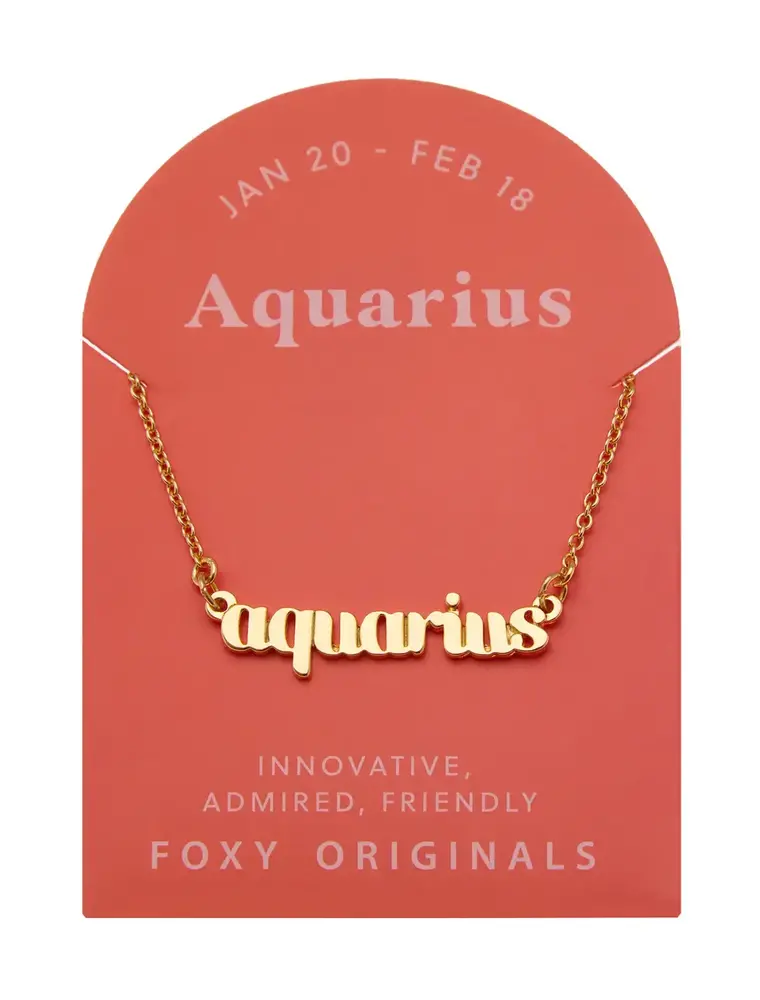 Foxy Originals Zodiac Aquarius Necklace