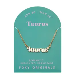Foxy Originals Zodiac Taurus Necklace