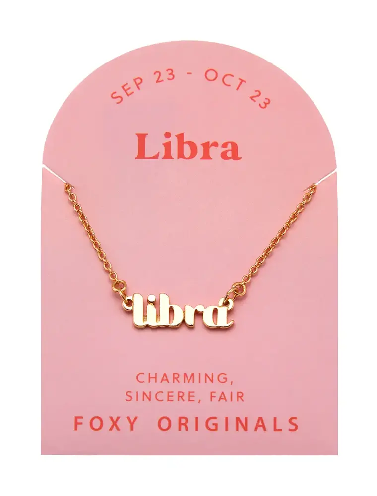 Foxy Originals Zodiac Libra Necklace