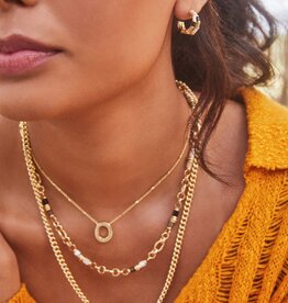 Kendra Scott Letter O Pendant Necklace Gold Metal