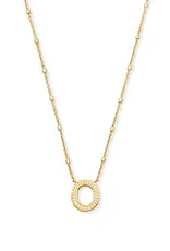 Kendra Scott Letter O Pendant Necklace Gold Metal
