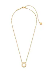 Kendra Scott Letter O Pendant Necklace Gold Metal