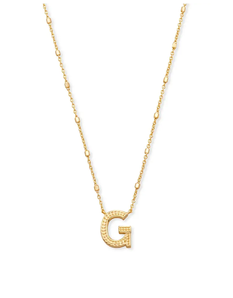 Kendra Scott Letter G Pendant Necklace Gold