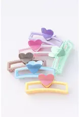 Space 46 Wholesale Jumbo Heart Hair Clip (chocolate)
