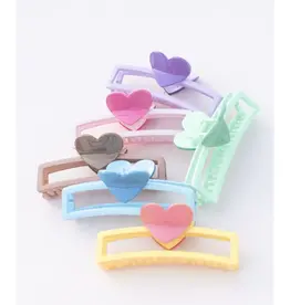 Space 46 Wholesale Jumbo Heart Hair Clip (chocolate)