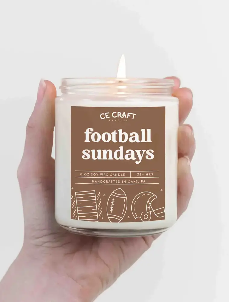 CE Craft Co Football Sundays Philly Soy Wax Candle