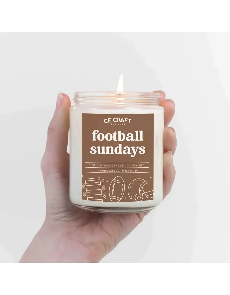 CE Craft Co Football Sundays Soy Wax Candle